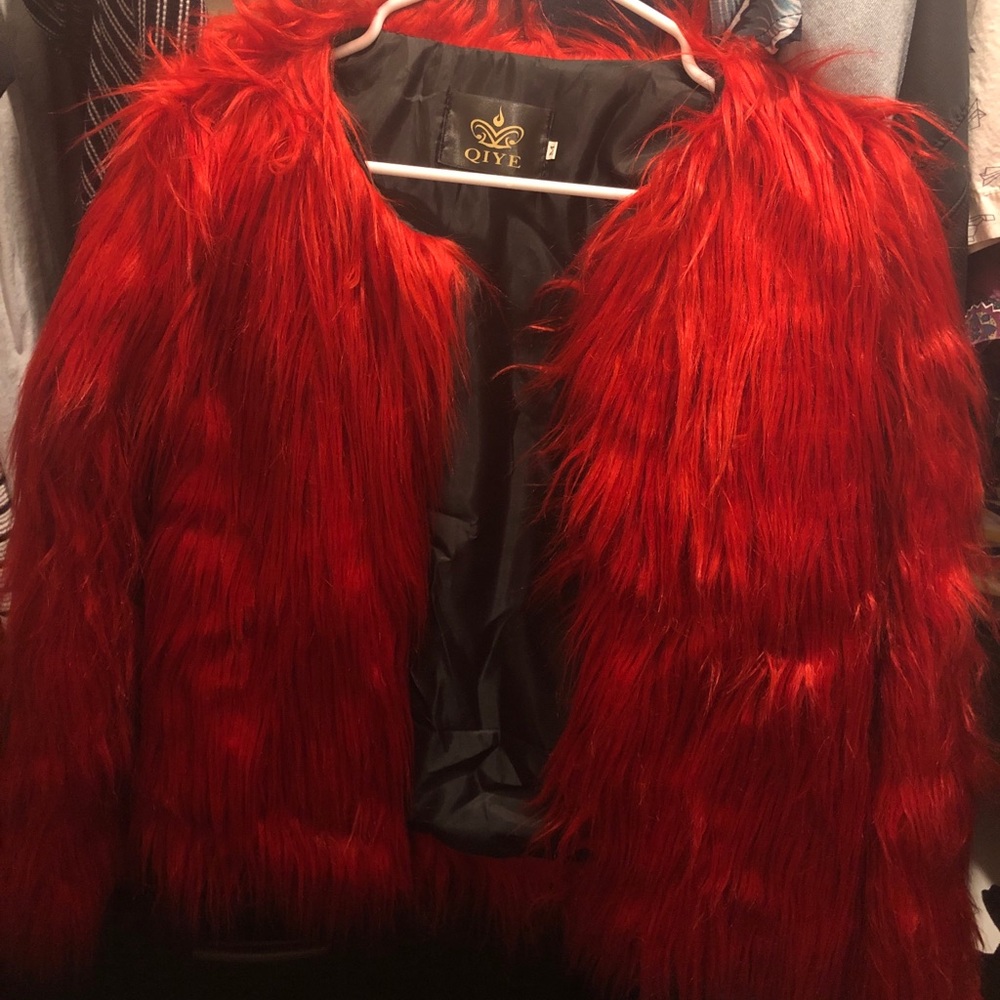 red jacket